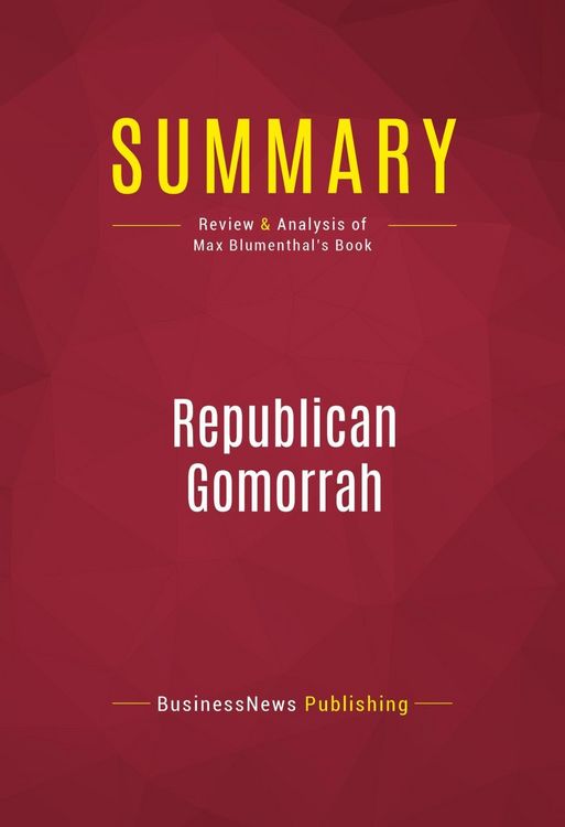 Produktbild: Summary: Republican Gomorrah