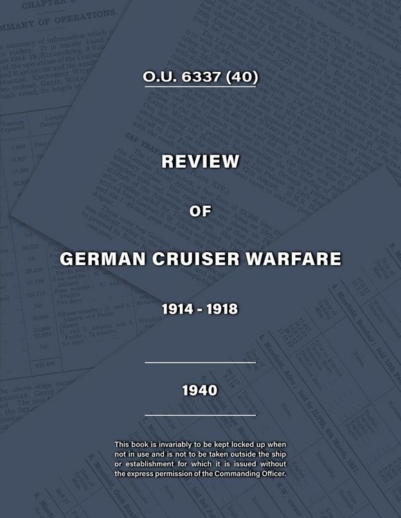Produktbild: Admiralty Review Of German Cruiser Warfare 1914-1918