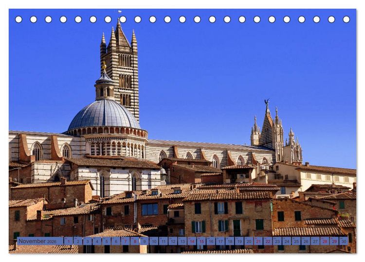 Produktbild: Siena - Stadt des legend&auml;ren Palio (Tischkalender 2026 DIN A5 quer), CALVENDO Monatskalender