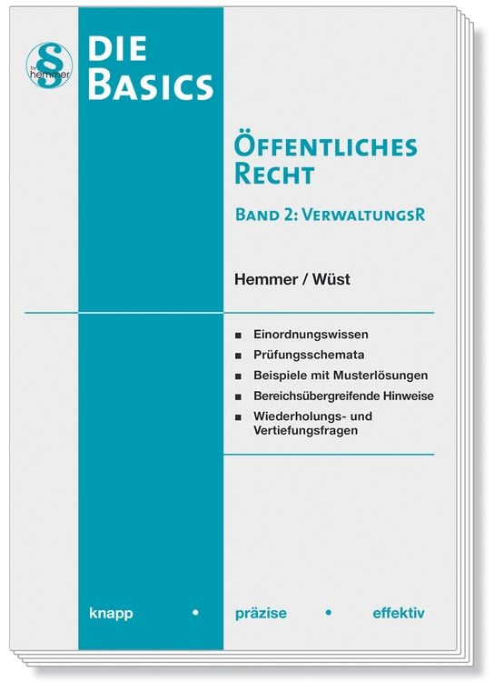 Bild vom Artikel Basics Öffentliches Recht II - Verwaltungsrecht vom Autor Karl-Edmund Hemmer