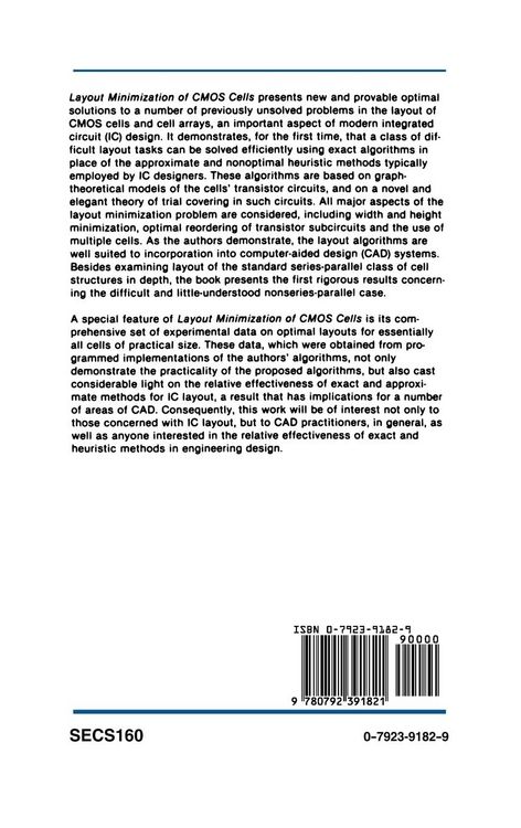 Produktbild: Layout Minimization of CMOS Cells