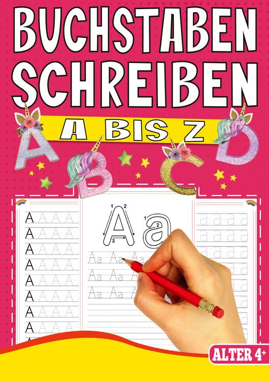 Produktbild: Buchstaben Schreiben A bis Z &ndash; Das Einhorn Lernheft f&uuml;r Kinder ab 4 Jahren