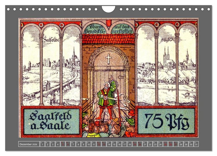 Produktbild: Gru&szlig; aus Saalfeld an der Saale (Wandkalender 2026 DIN A4 quer), CALVENDO Monatskalender