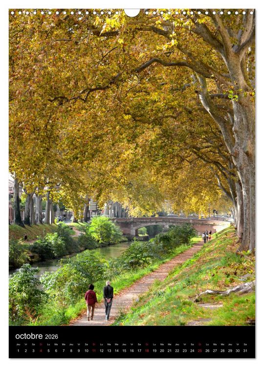 Produktbild: Collection Ville TOULOUSE (Calendrier mural 2026 DIN A3 horizontal), CALVENDO calendrier mensuel