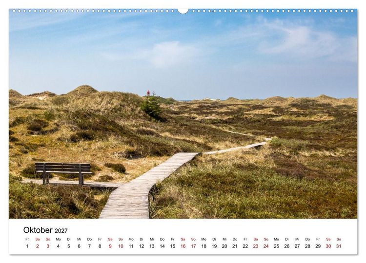Produktbild: Amrum - Das Paradies in der Nordsee (hochwertiger Premium Wandkalender 2027 DIN A2 quer), Kunstdruck in Hochglanz