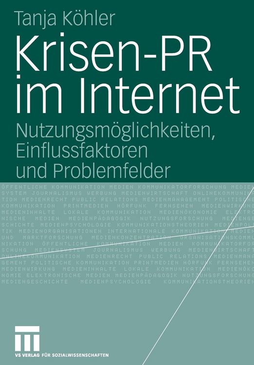 Produktbild: Krisen-PR im Internet