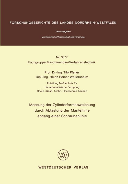 Produktbild: Messung der Zylinderformabweichung durch Abtastung der Mantellinie entlang einer Schraubenlinie