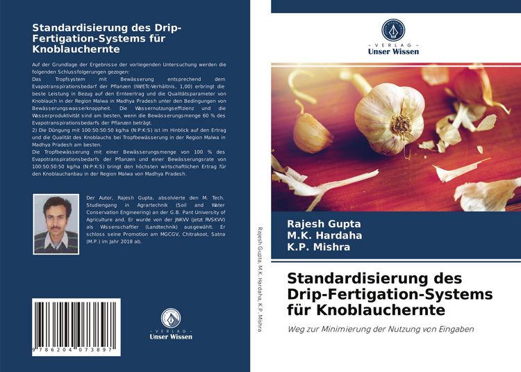 Produktbild: Standardisierung des Drip-Fertigation-Systems f&uuml;r Knoblauchernte