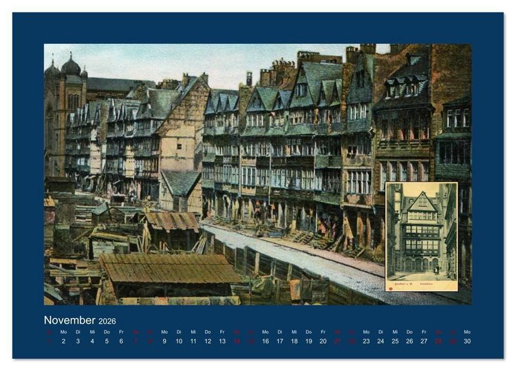 Produktbild: Historisches Frankfurt am Main von 1888 bis 1918 (Wandkalender 2026 DIN A3 quer), CALVENDO Monatskalender