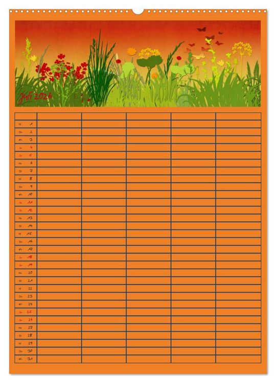 Produktbild: Unser buntes Familienleben (hochwertiger Premium Wandkalender 2026 DIN A2 hoch), Kunstdruck in Hochglanz