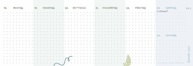 Produktbild: Mein Wochen-Tischkalender f&uuml;r das Schuljahr 2026/2027