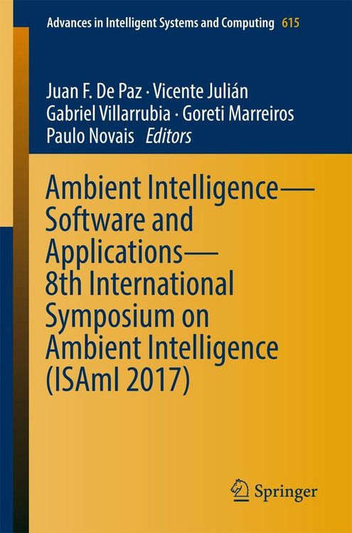 Produktbild: Ambient Intelligence- Software and Applications - 8th International Symposium on Ambient Intelligence (ISAmI 2017)