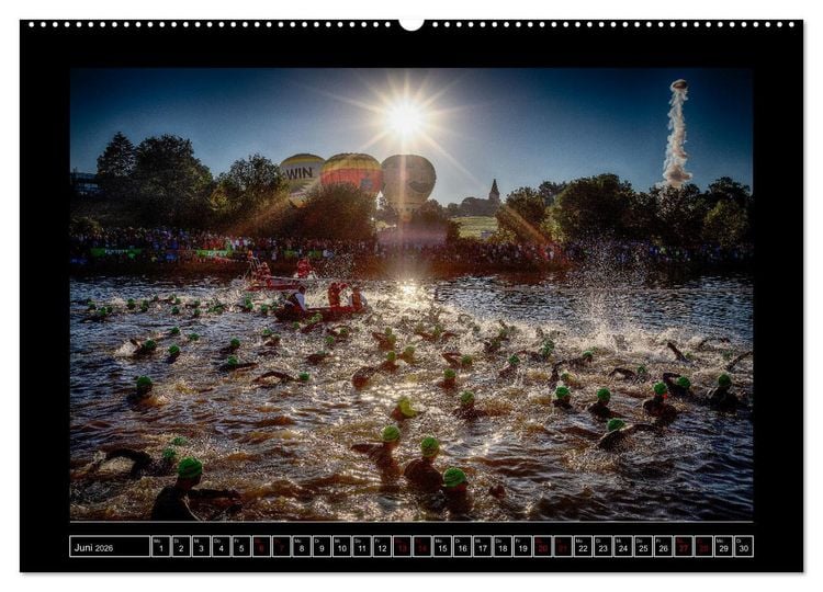 Produktbild: TRIATHLON Impressionen (hochwertiger Premium Wandkalender 2026 DIN A2 quer), Kunstdruck in Hochglanz