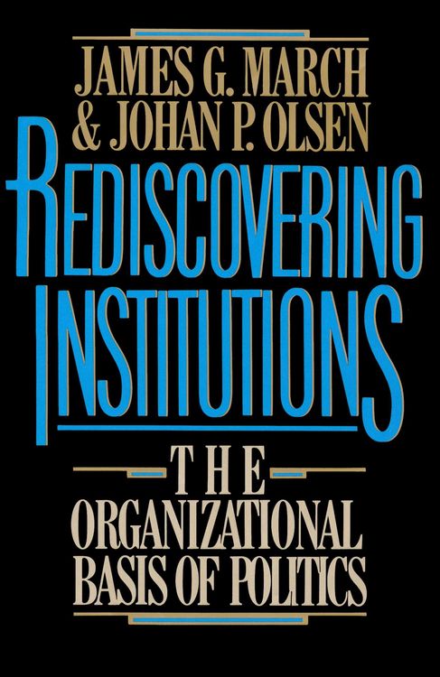 Produktbild: Rediscovering Institutions