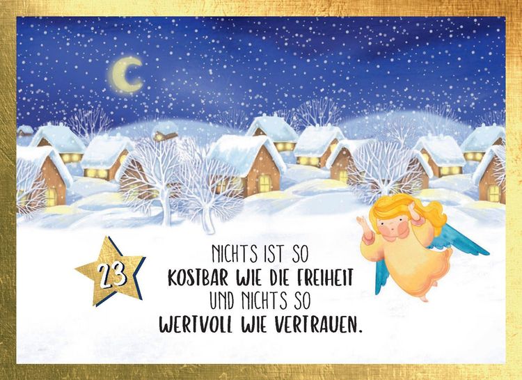 Produktbild: Jeden Tag ein Schutzengel f&uuml;r dich | Adventskalender mit Aufsteller