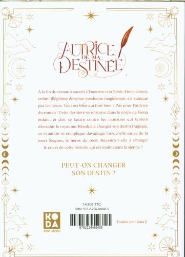Produktbild: Autrice de ma destin&eacute;e. Tome 1