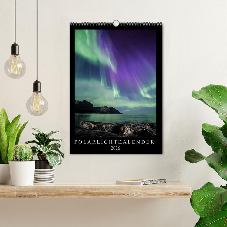 Produktbild: Polarlichtkalender (Wandkalender 2026 DIN A3 hoch), CALVENDO Monatskalender