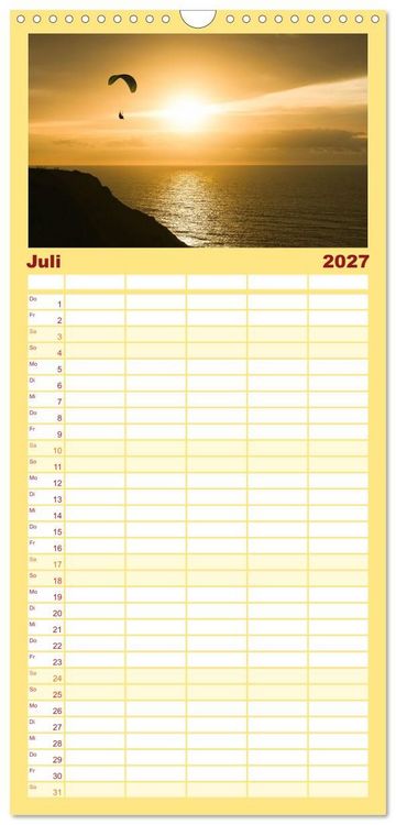 Produktbild: Familienplaner 2027 - Wundervolle Algarve mit 5 Spalten (Wandkalender, 21 x 45 cm) CALVENDO