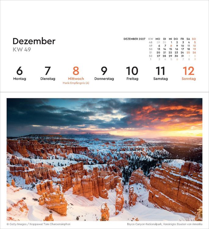 Produktbild: Farben der Erde - KUNTH Postkartenkalender 2027
