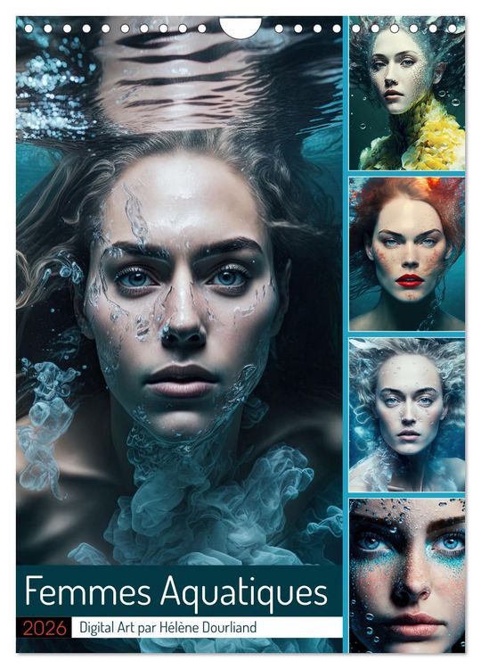 Produktbild: Femmes Aquatiques (Calendrier mural 2026 DIN A4 horizontal), CALVENDO calendrier mensuel