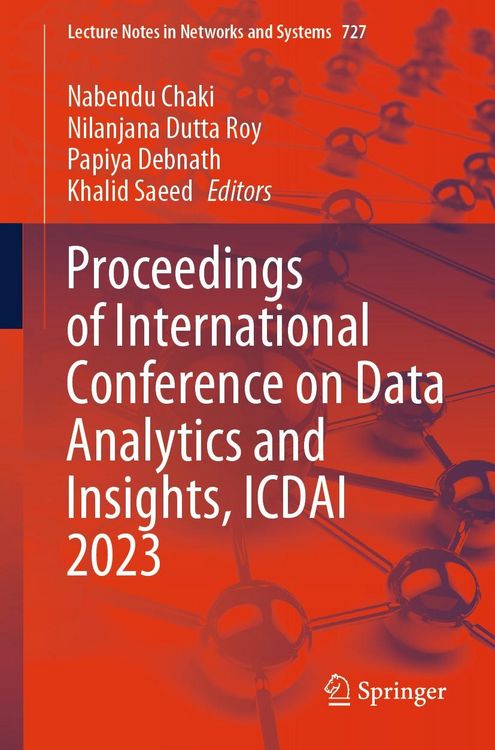 Produktbild: Proceedings of International Conference on Data Analytics and Insights, ICDAI 2023
