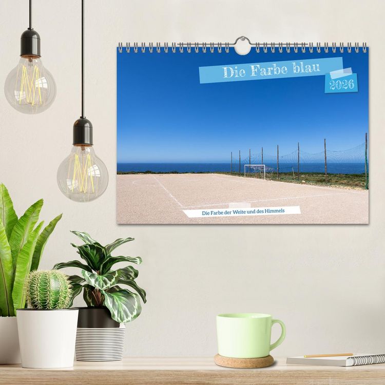Produktbild: Die Farbe blau - Die Farbe der Weite und des Himmels (Wandkalender 2026 DIN A4 quer), CALVENDO Monatskalender