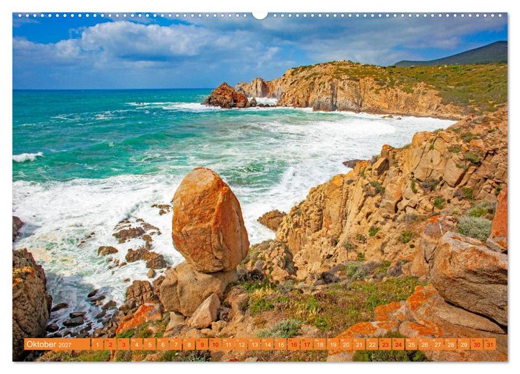 Produktbild: Sardinien Insel mit Meerblick (Wandkalender 2027 DIN A2 quer), CALVENDO Monatskalender