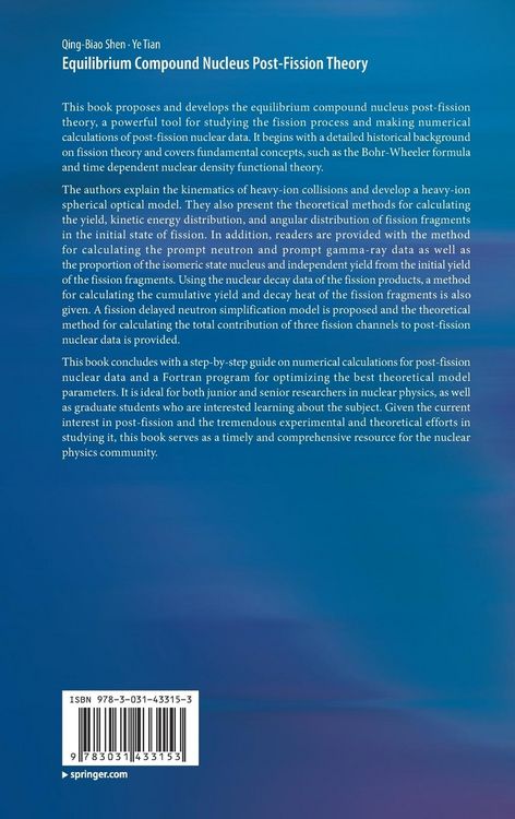 Produktbild: Equilibrium Compound Nucleus Post-Fission Theory