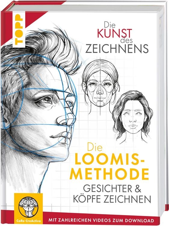 Produktbild: Die Kunst des Zeichnens. Die Loomis-Methode. Gesichter & K&ouml;pfe zeichnen