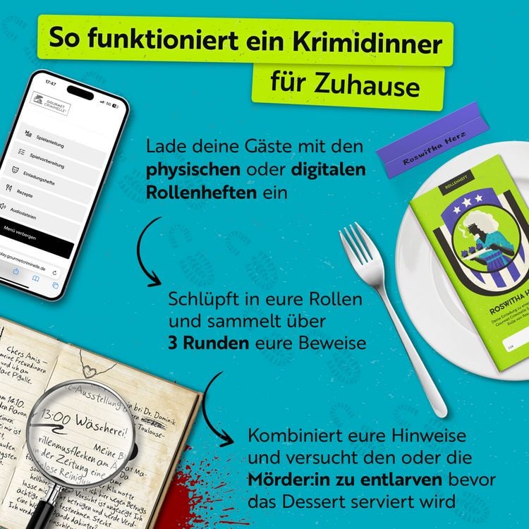 Produktbild: Gourmet Criminelle - Fatales Fu&szlig;ballfinale - Krimidinner