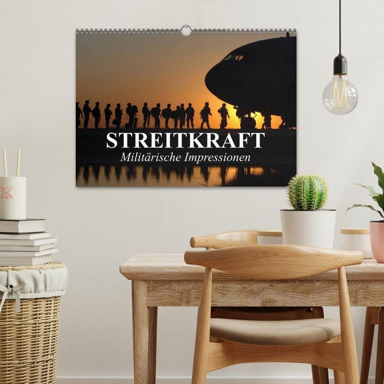Produktbild: Streitkraft. Milit&auml;rische Impressionen (Wandkalender 2026 DIN A3 quer), CALVENDO Monatskalender