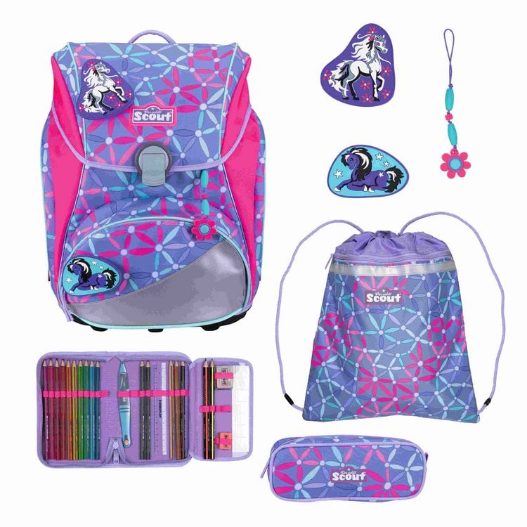 Produktbild: Scout Schulranzen Set Alpha, Schulranzen Set, 4tlg, Pony Love