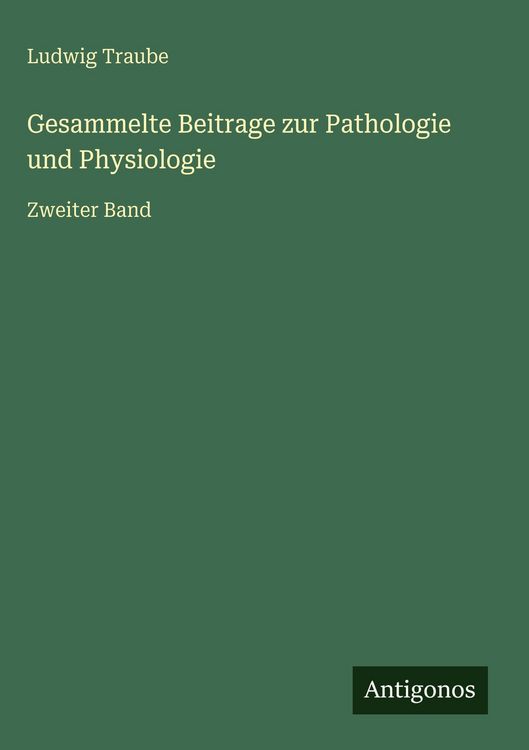 Produktbild: Gesammelte Beitrage zur Pathologie und Physiologie