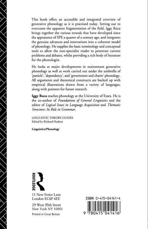 Produktbild: Generative Phonology