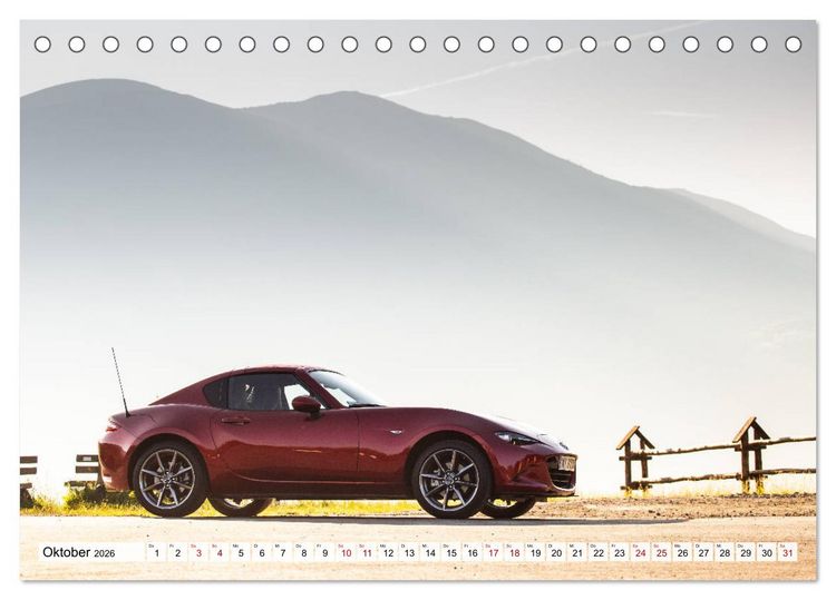 Produktbild: Ich liebe Miata (Tischkalender 2026 DIN A5 quer), CALVENDO Monatskalender