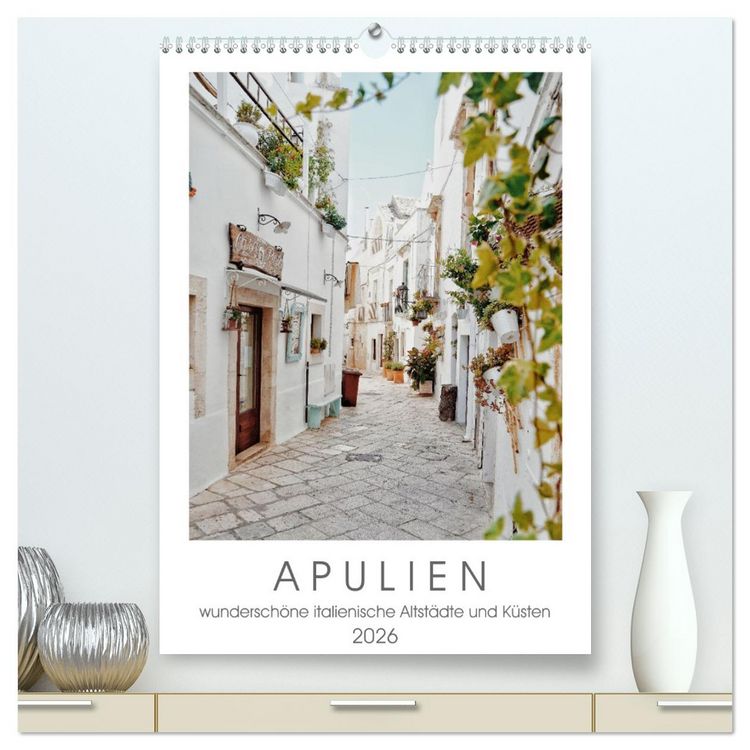 Produktbild: Apulien (hochwertiger Premium Wandkalender 2026 DIN A2 hoch), Kunstdruck in Hochglanz