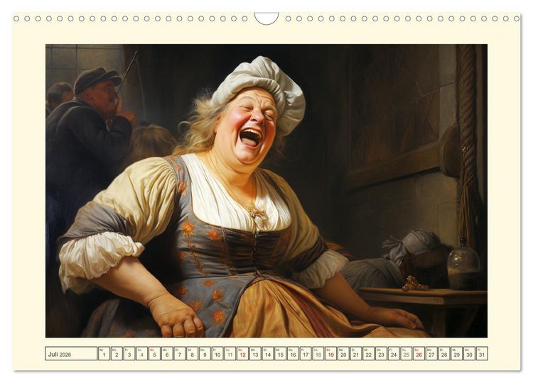 Produktbild: Das lachende Mittelalter. Spa&szlig; und Schenkelklopfer gab es schon immer! (Wandkalender 2026 DIN A3 quer), CALVENDO Monatskalender