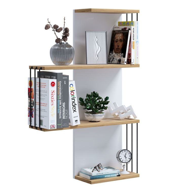 Produktbild: Holz Wandregal H&auml;ngeregal Regal Dolira L