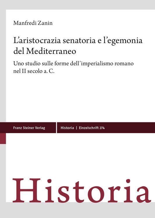 Produktbild: L'aristocrazia senatoria e l'egemonia del Mediterraneo