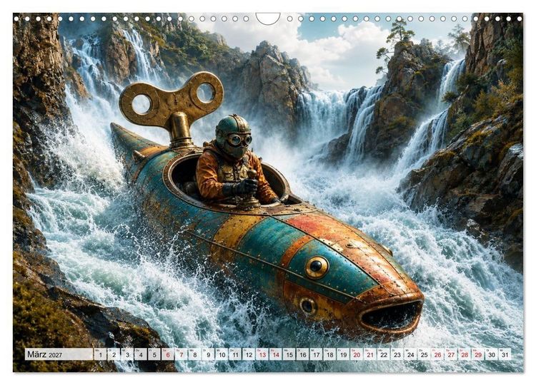 Produktbild: Aufgezogen und abgelegt (Wandkalender 2027 DIN A3 quer), CALVENDO Monatskalender