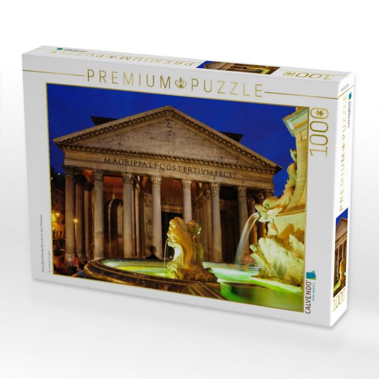 Produktbild: CALVENDO Puzzle Piazza della Rotonda, Brunnen vor dem Pantheon | 1000 Teile Lege-Gr&ouml;&szlig;e 64x48cm Foto-Puzzle f&uuml;r gl&uuml;ckliche Stunden