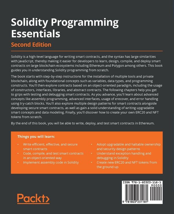 Produktbild: Solidity Programming Essentials - Second Edition
