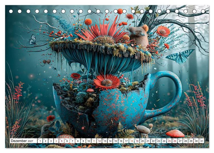 Produktbild: Zwischen Tassenrand und Traum (Tischkalender 2027 DIN A5 quer), CALVENDO Monatskalender