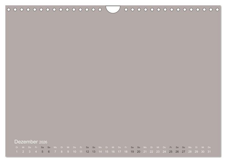 Produktbild: DIY Bastel-Kalender -Erdige Pastell Farben- Zum Selbstgestalten (Wandkalender 2026 DIN A4 quer), CALVENDO Monatskalender