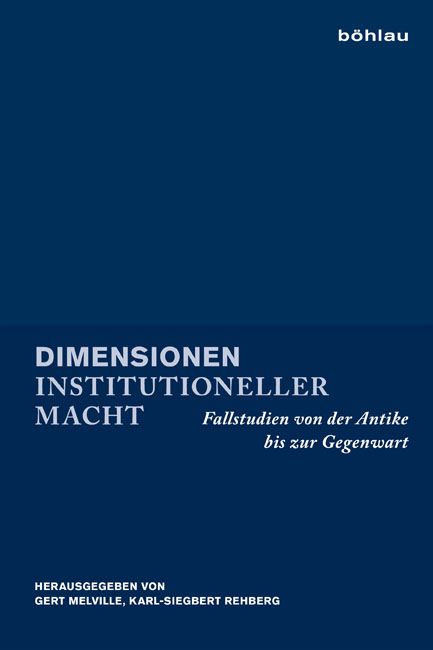 Produktbild: Dimensionen institutioneller Macht
