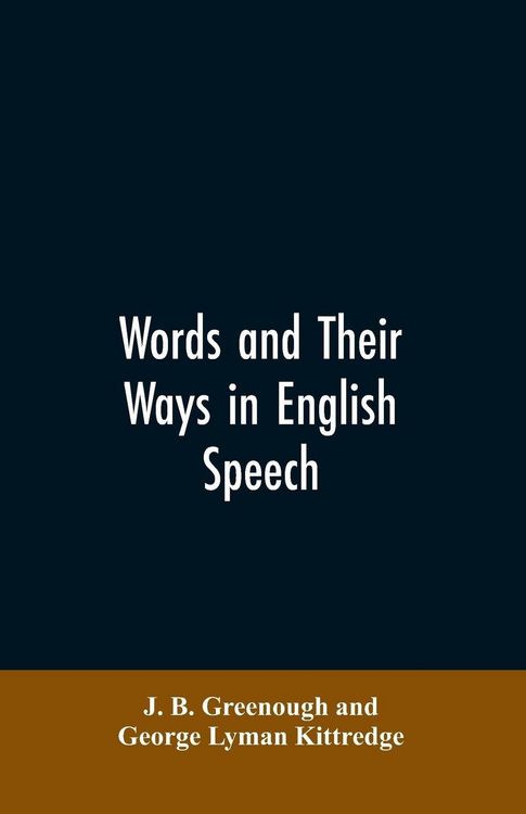 Produktbild: Words and their ways in English speech