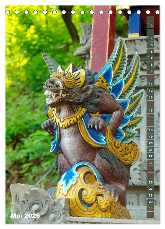 Produktbild: Exotisches Bali (Tischkalender 2026 DIN A5 hoch), CALVENDO Monatskalender