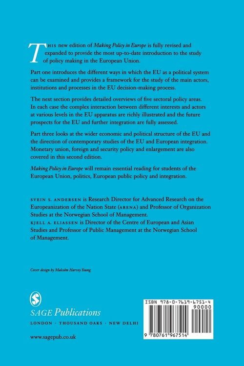 Produktbild: Making Policy in Europe