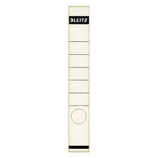 Produktbild: LEITZ R&uuml;ckenschilder lang schmal wei&szlig; 10 St&uuml;ck selbstklebend