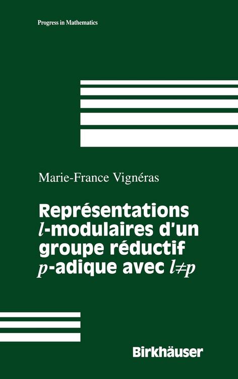 Produktbild: Representations modulaires des groupes reductifs p-adiques. Representations cuspidales de GL(n)